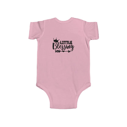 Infant Bodysuit "Little Blessing" — Newborn Baby Onesie with Crown Graphic