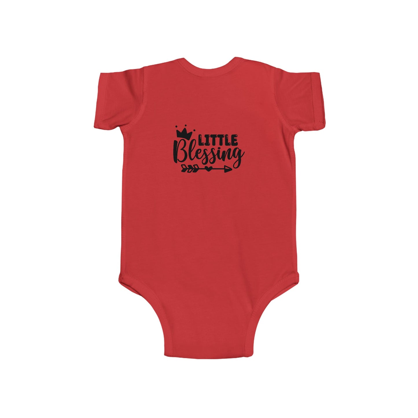 Infant Bodysuit "Little Blessing" — Newborn Baby Onesie with Crown Graphic