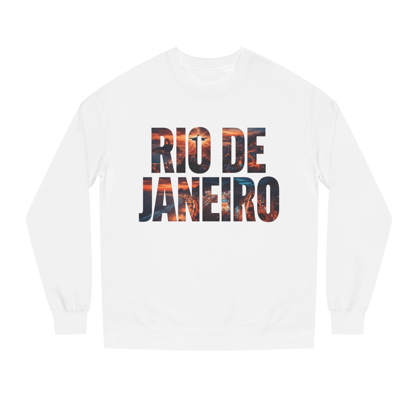 Rio de Janeiro Graphic Sweatshirt — Sunset Typography Travel Crewneck