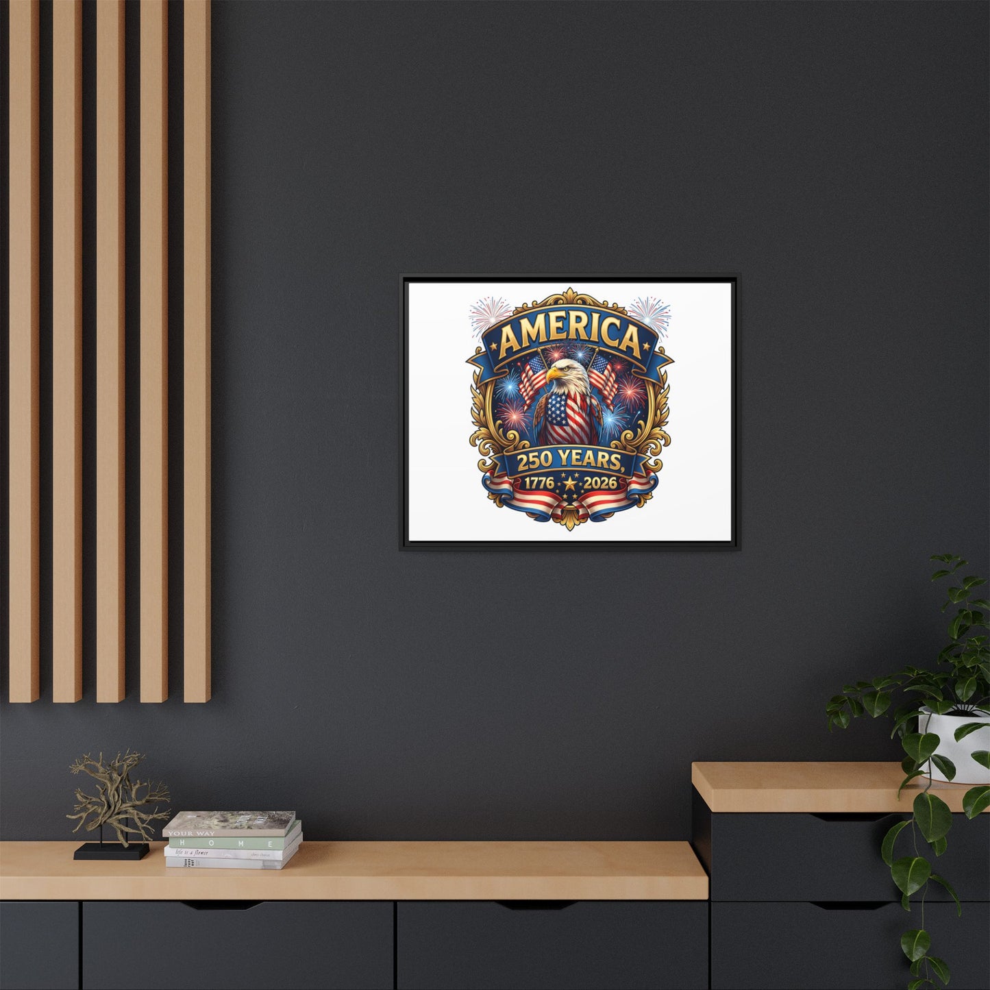 Matte Canvas, Framed (Multi-color)
