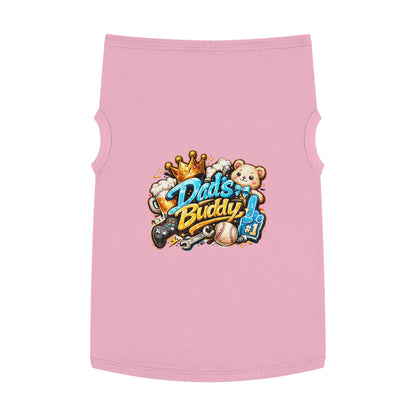 Dad's Buddy Pet Tank Top — Cute Teddy, Sports & Gamer Graphic Dog Shirt