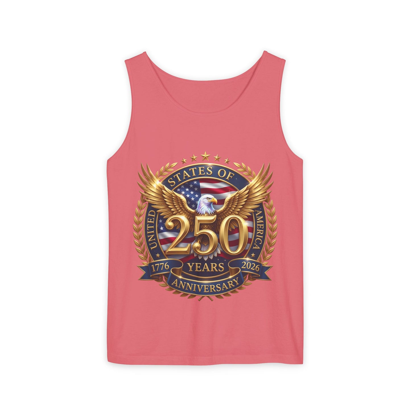 250 Years Anniversary Eagle Tank Top — United States Bicentennial Celebration Tee