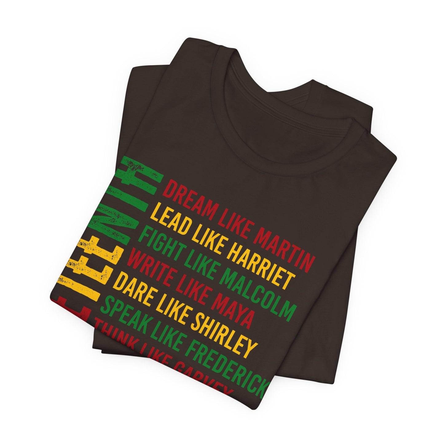 Juneteenth Tribute T-Shirt — “Dream Like Martin, Lead Like Harriet” Inspirational Black History Tee