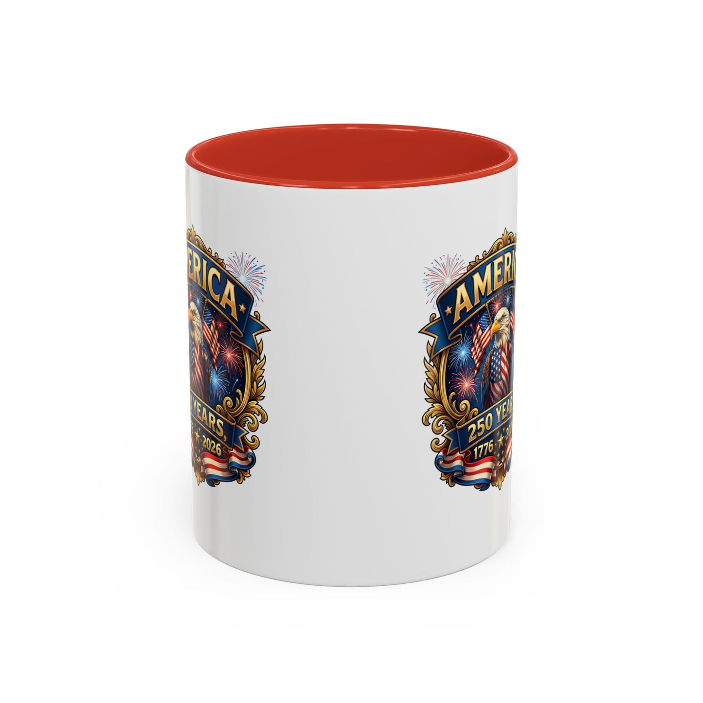 250th America Eagle Coffee Mug — Patriotic 1776–2026 Anniversary Accent Mug