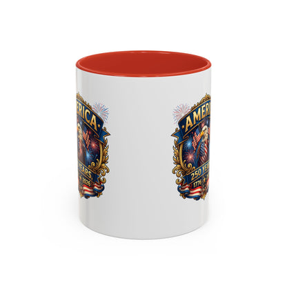 250th America Eagle Coffee Mug — Patriotic 1776–2026 Anniversary Accent Mug