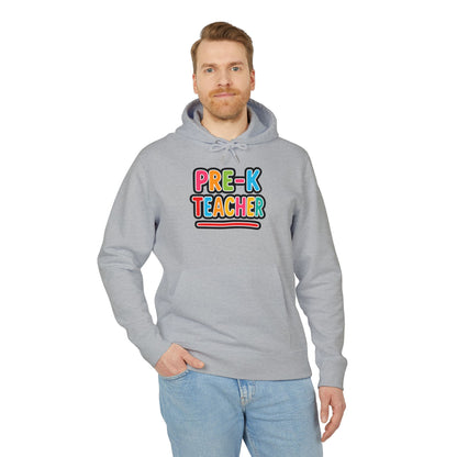 Pre-K Teacher Hoodie — Colorful Backprint Teacher Appreciation Gift