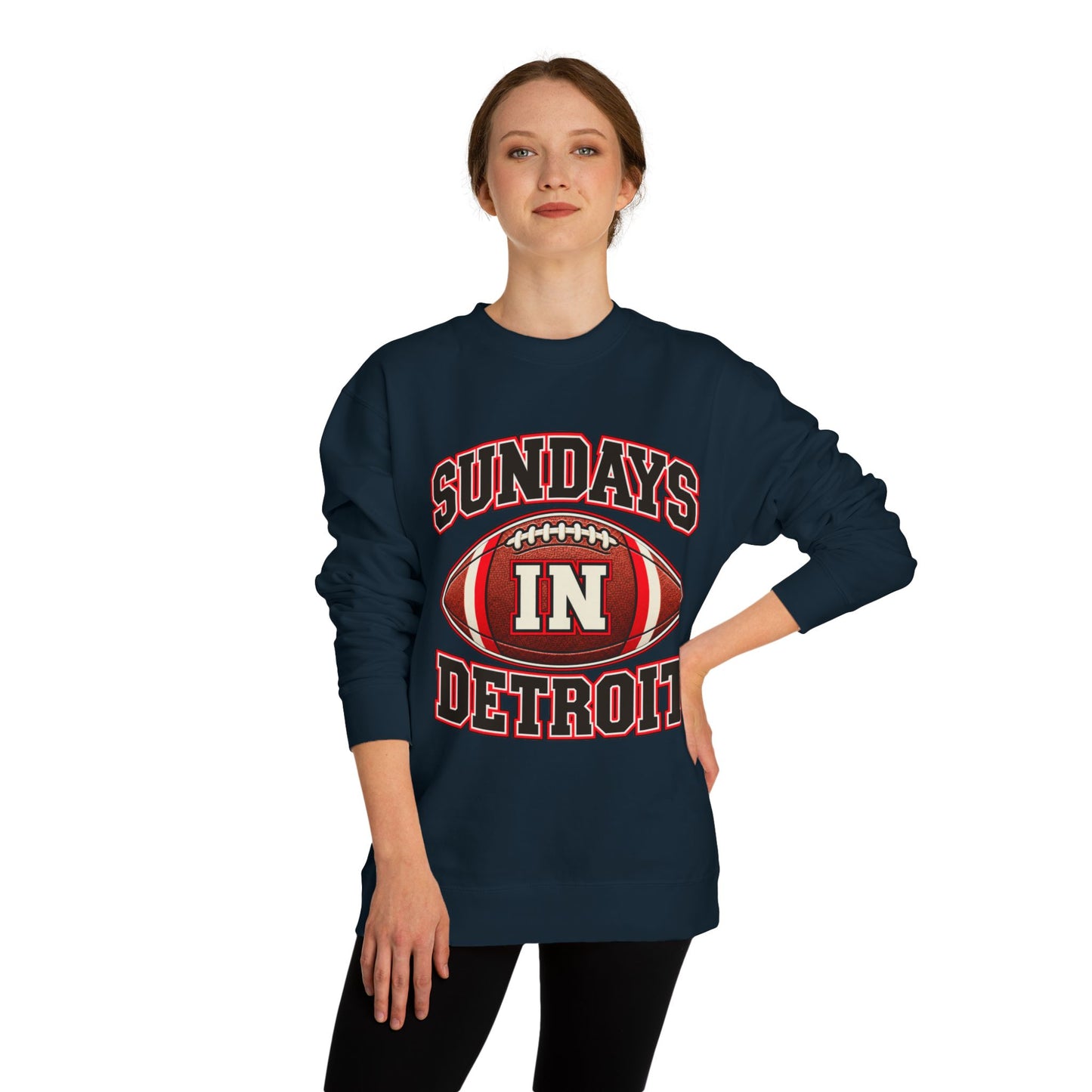Sundays in Detroit Football Sweatshirt