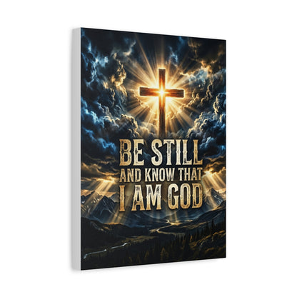 Be Still and Know That I Am God Matte Canvas Wall Art