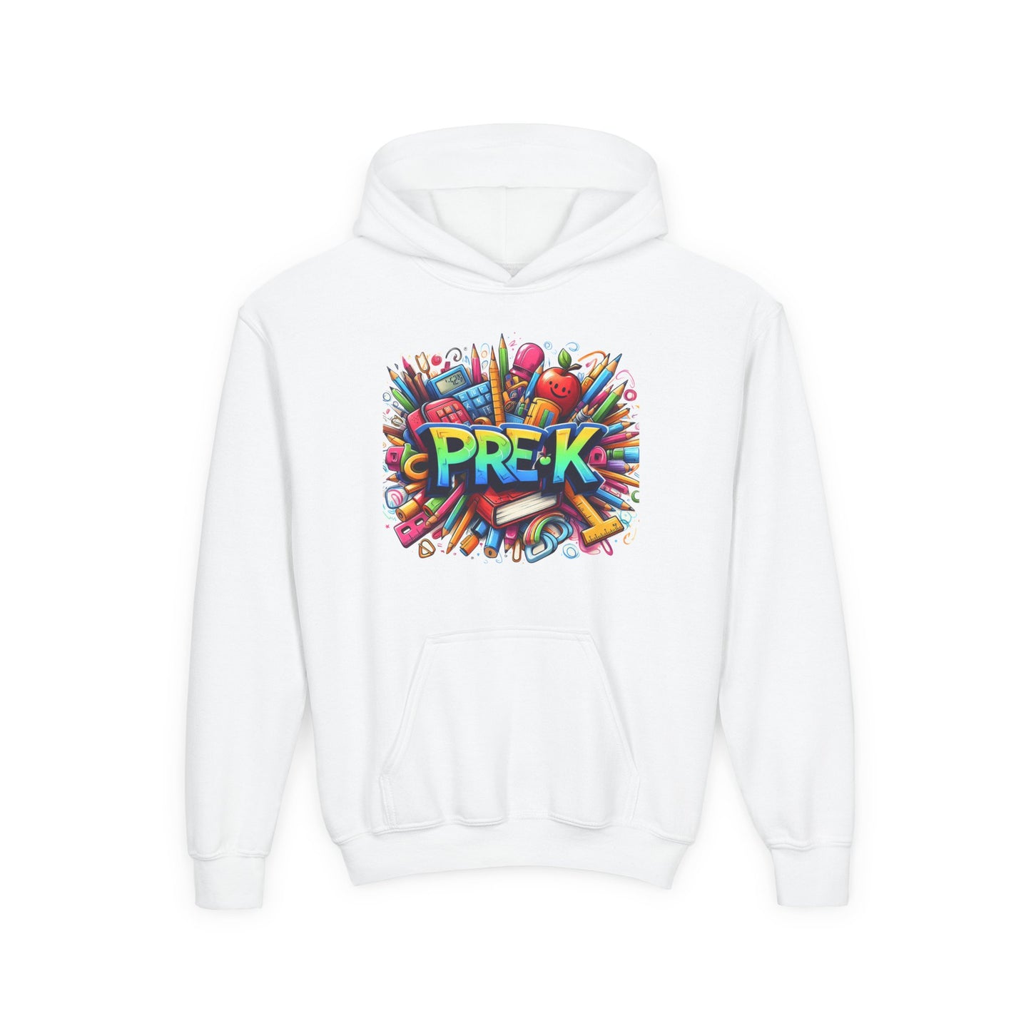 Pre-K Kids Hoodie — Colorful Back-to-School Preschool Sweatshirt
