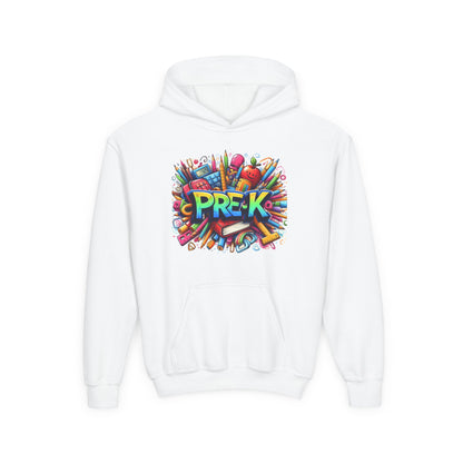 Pre-K Kids Hoodie — Colorful Back-to-School Preschool Sweatshirt