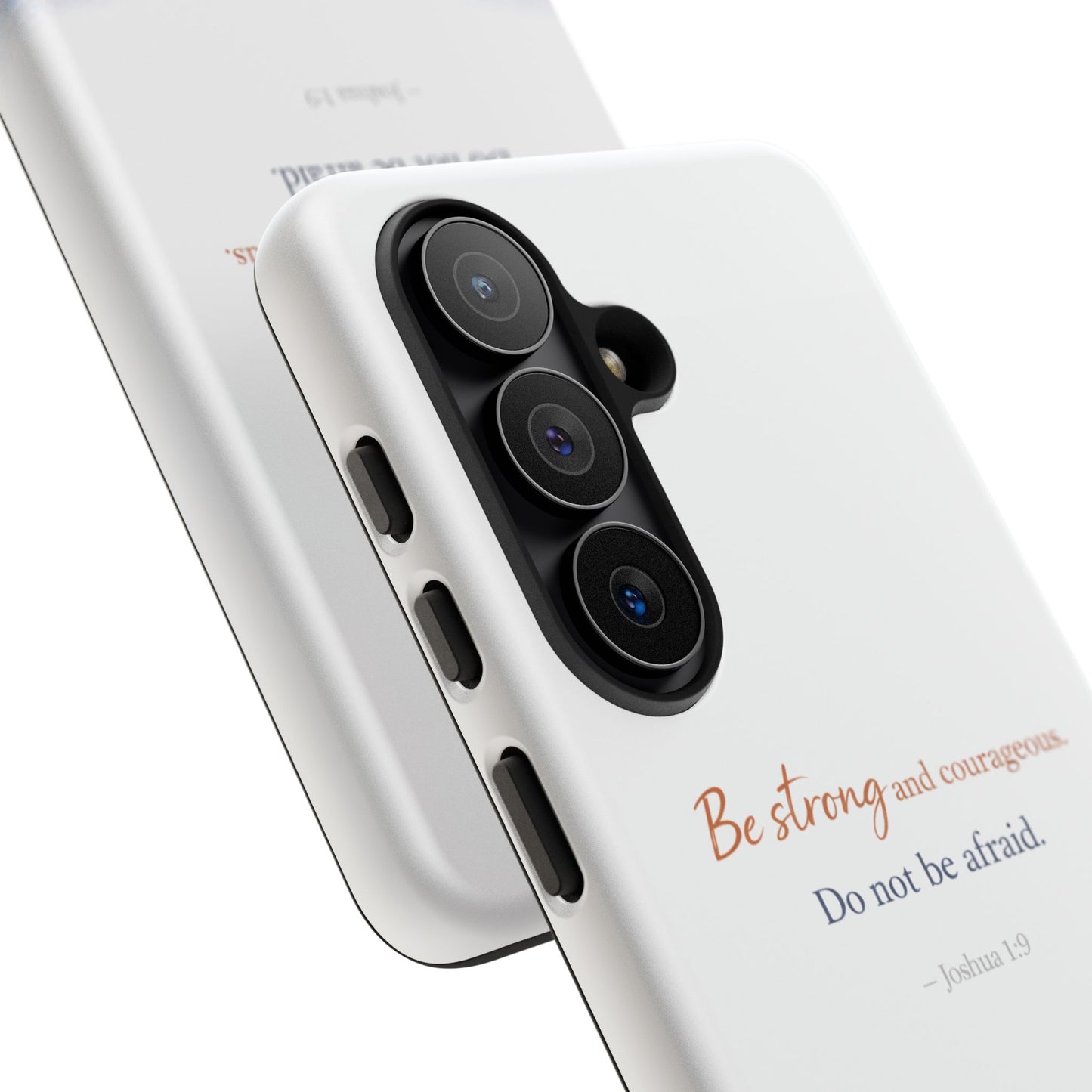 Inspirational 'Be Strong and Courageous' Phone Case — Joshua 1:9 Christian Protective Tough Case