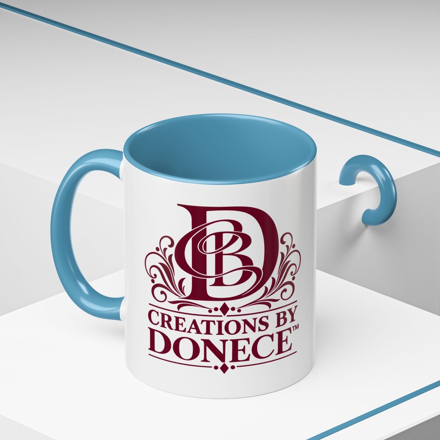 Creations by Donece Logo Accent Coffee Mug (11/15oz)