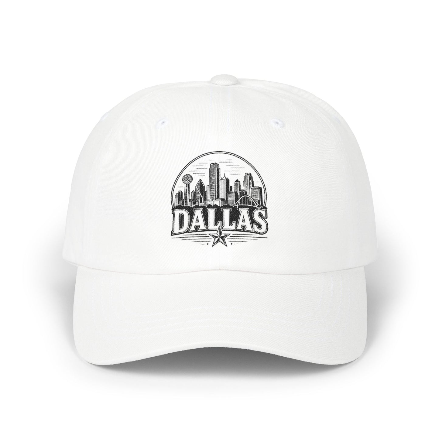 Dallas Skyline Dad Cap — Vintage Cityscape Baseball Hat