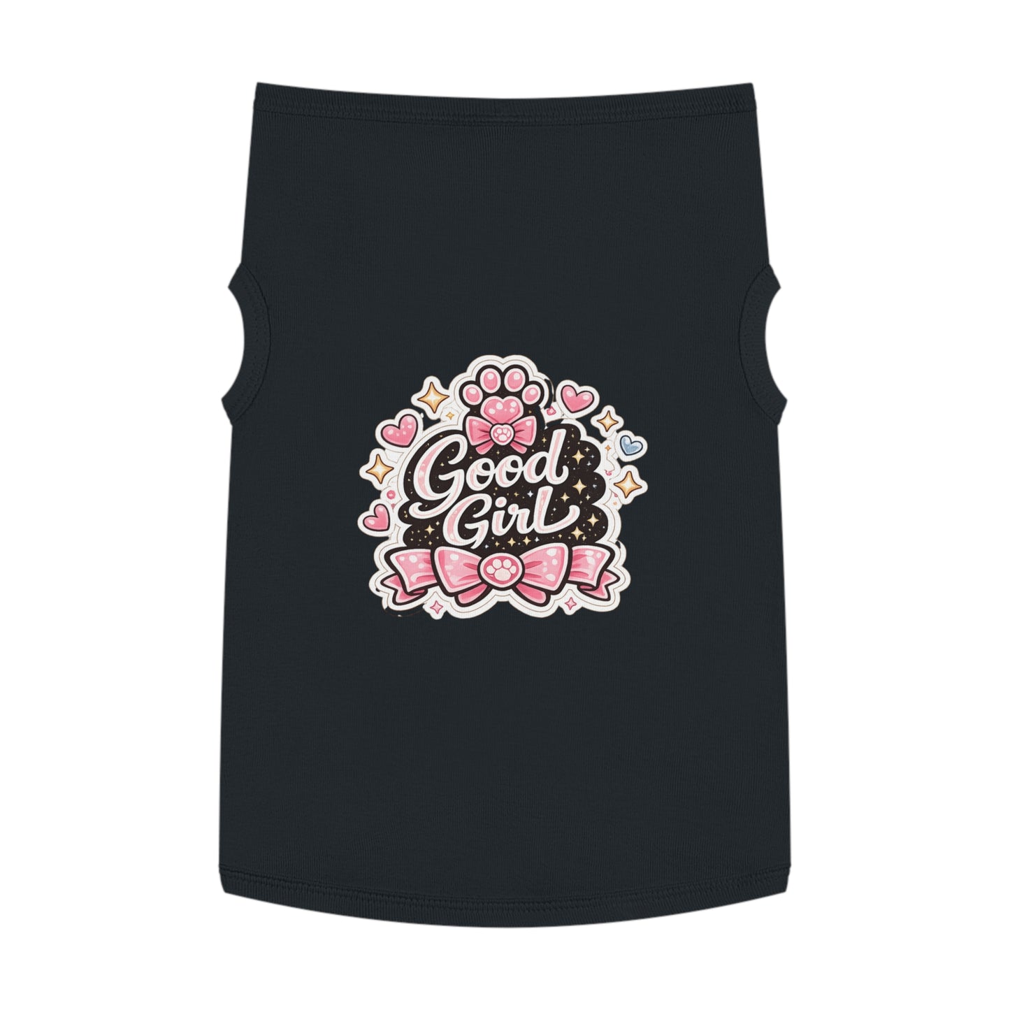 Good Girl Pet Tank Top — Cute Paw Print Dog Shirt for Small Dogs