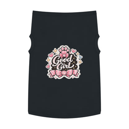 Good Girl Pet Tank Top — Cute Paw Print Dog Shirt for Small Dogs