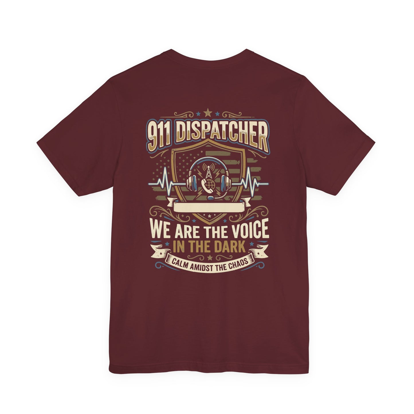911 Dispatcher T‑Shirt — "We Are the Voice in the Dark" Emergency Responder Tee