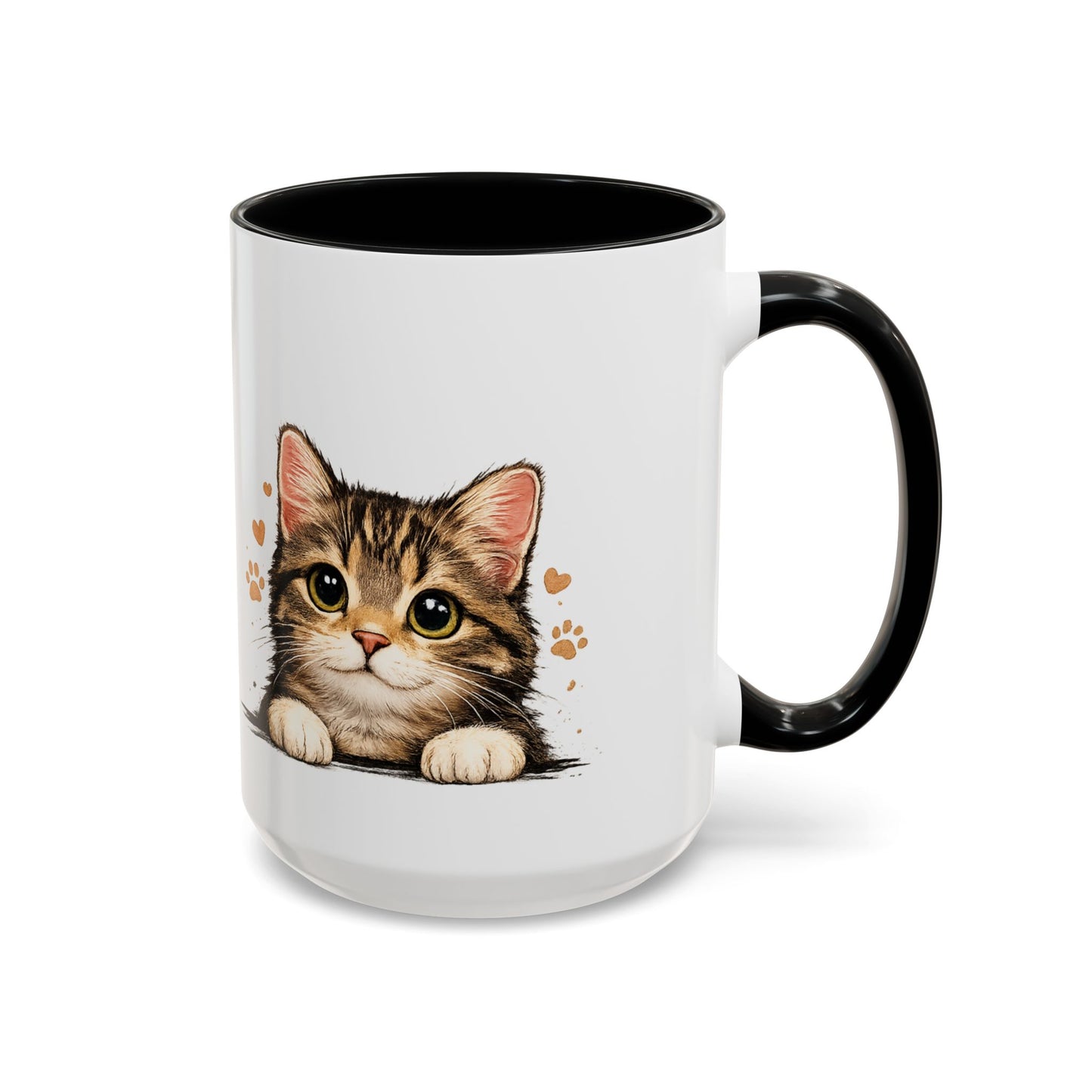 Cat Mug — "Crazy Cat Lady" Cute Kitten Accent Coffee Mug (11/15 oz)