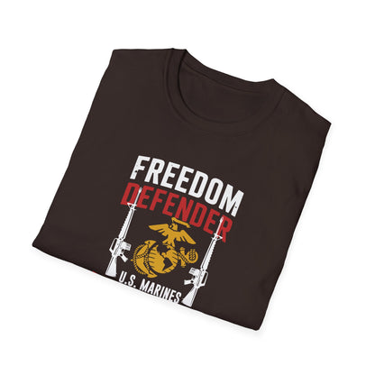 Freedom Defender U.S. Marines Veteran  For Life T-Shirt