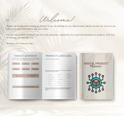 Digital Product Planner | PDF Planner for Online Business & Product Launches