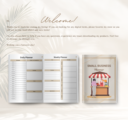 Small Business Planner | Digital PDF Planner for Entrepreneurs & Business Growth