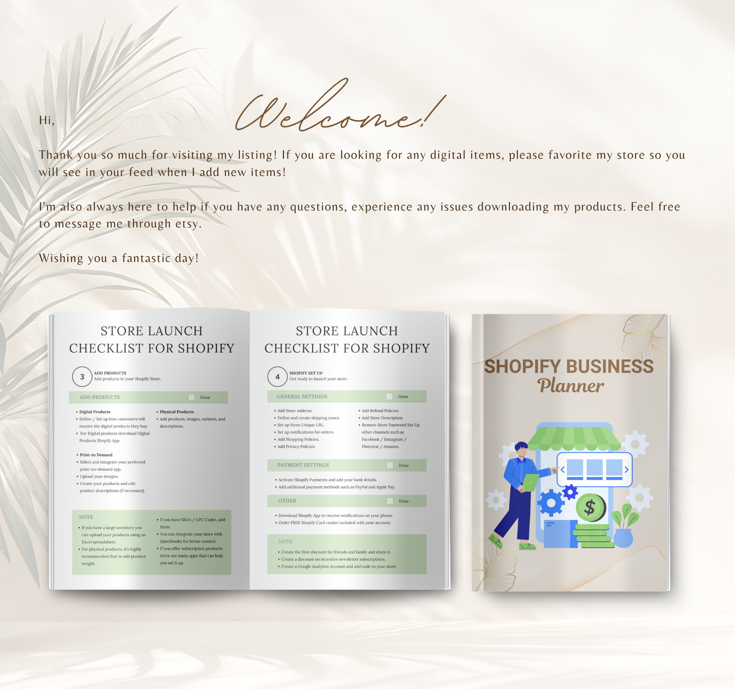 Shopify Business Planner | Editable Canva eCommerce Strategy & Store Growth Digital Planner