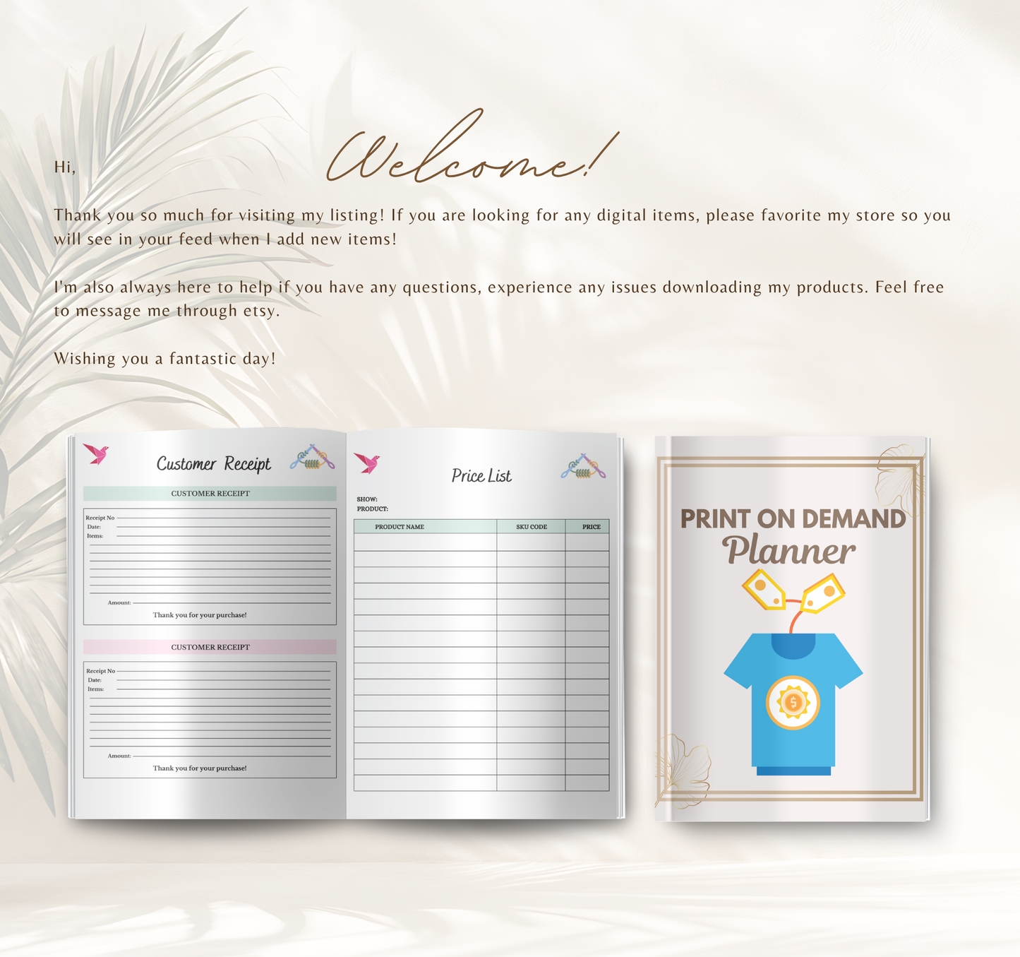 Print on Demand Planner | Ready to Print Planner Pages PDF for POD Business