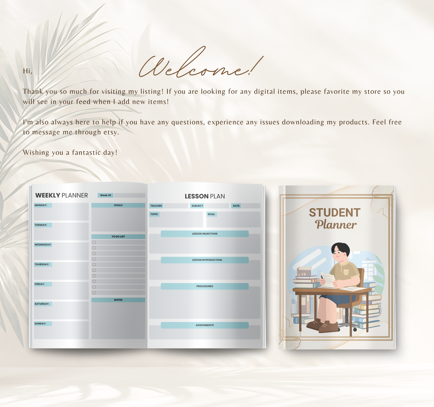 Student Planner | Academic & Study Organizer Digital Planner