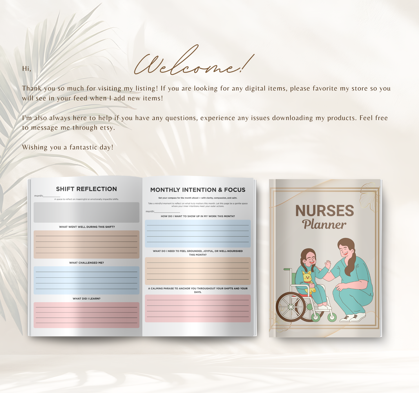 Nurse Planner | Shift Organizer & Patient Care Digital Planner PDF