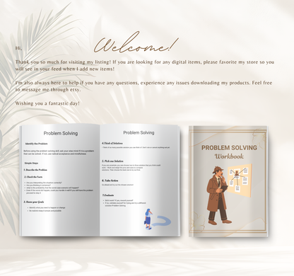 Problem Solving Workbook | Critical Thinking & Decision Making PDF Planner