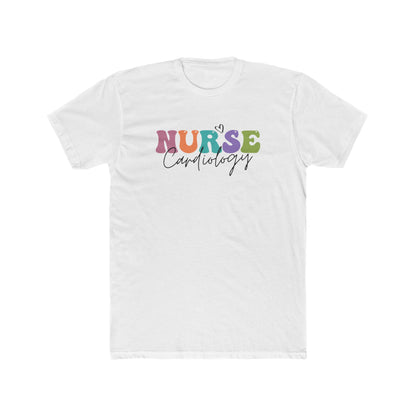 Cardiology Nurse T‑Shirt — Colorful 'NURSE Cardiology' Crew Tee