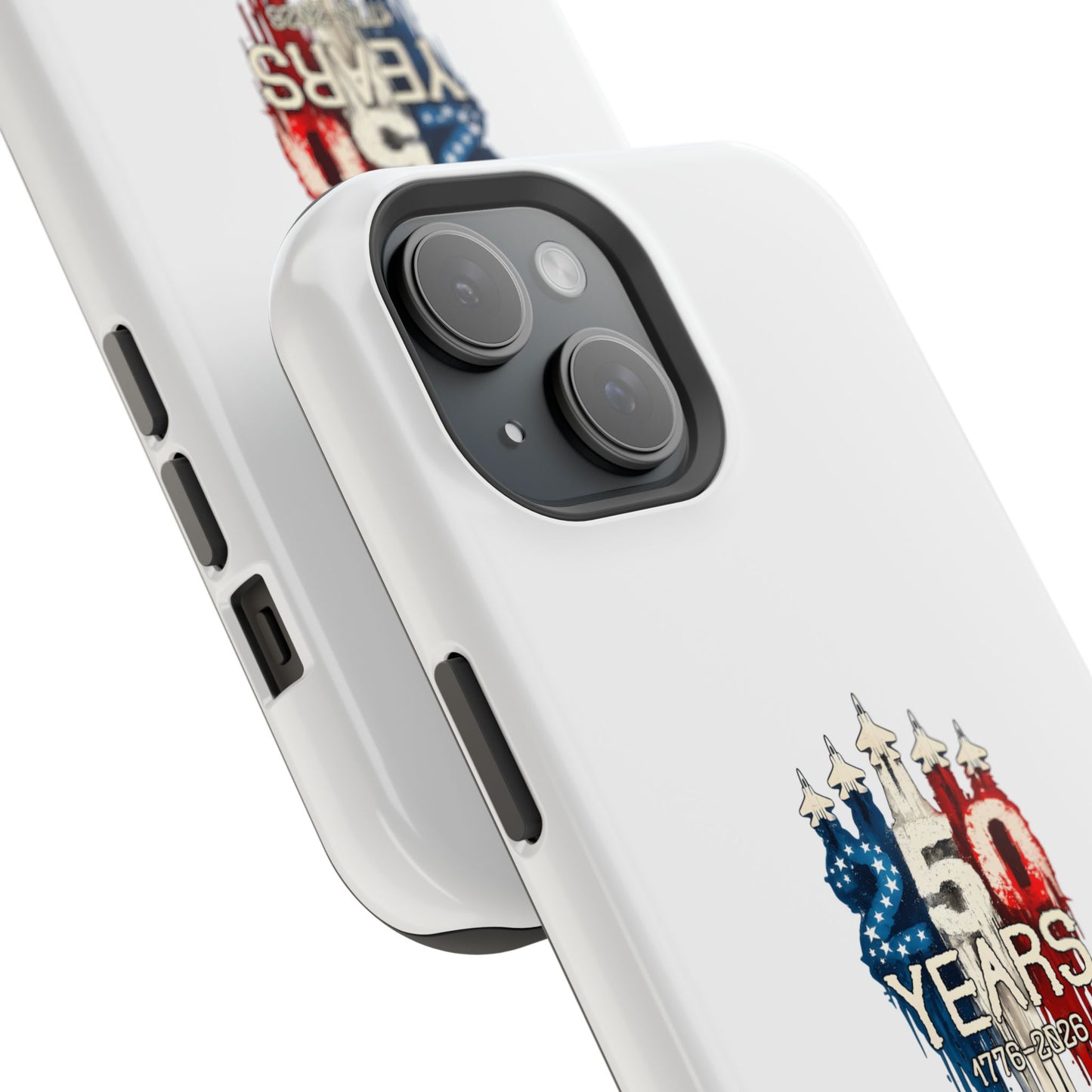 50 Years Patriotic iPhone Case — American Flag Anniversary Magnetic Impact-Resistant Case