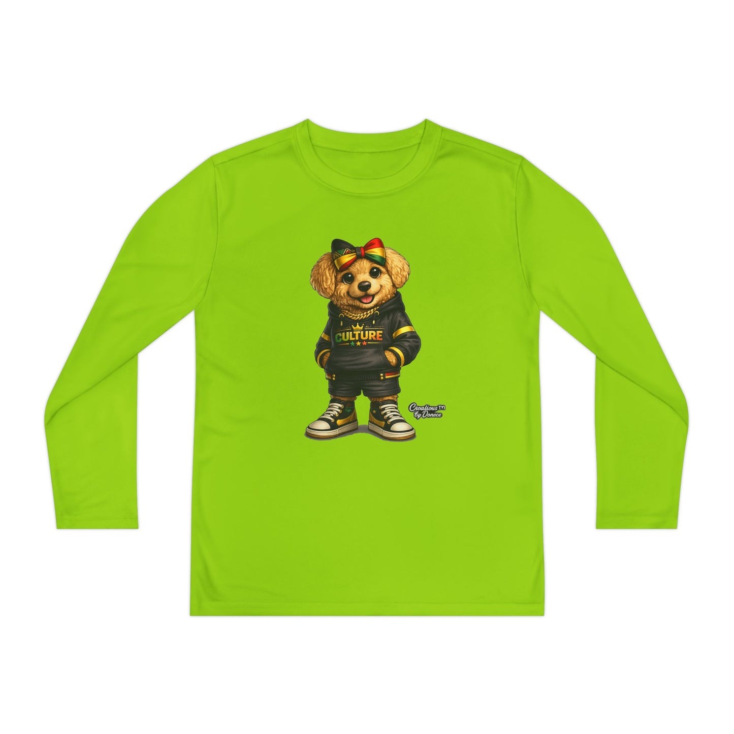 Kids Teddy Bear Graphic Long Sleeve Tee — 'Future' Hoodie Design