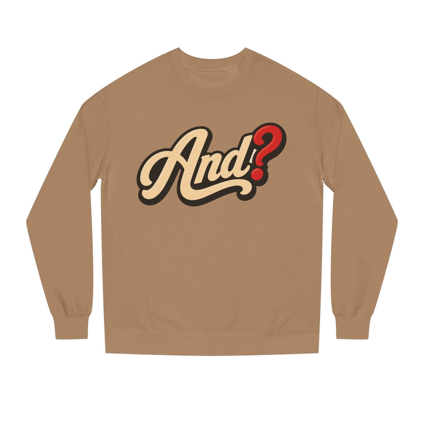 And? Retro Script Crewneck Sweatshirt