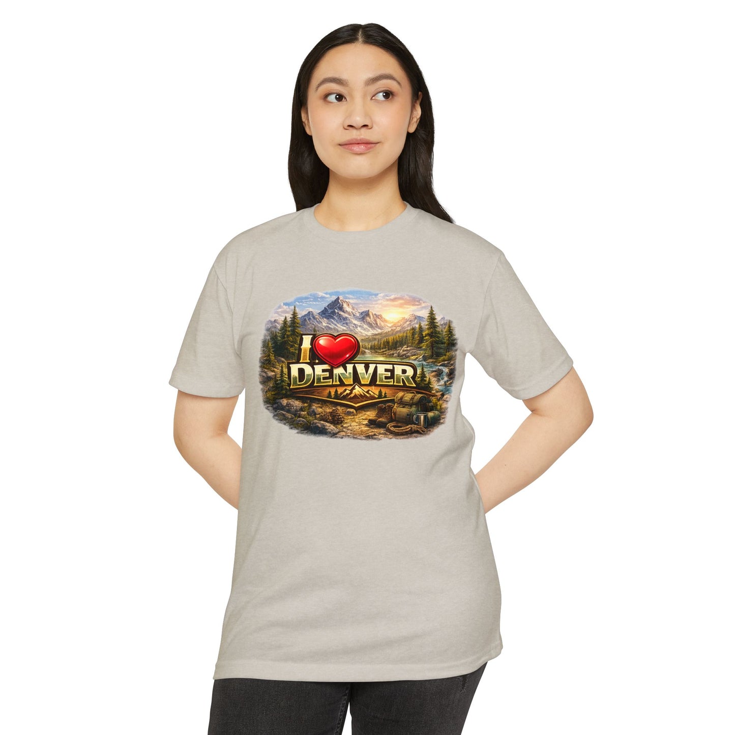 I  Denver Scenic Tee — Colorado Mountains & River Souvenir T-Shirt