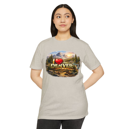 I  Denver Scenic Tee — Colorado Mountains & River Souvenir T-Shirt