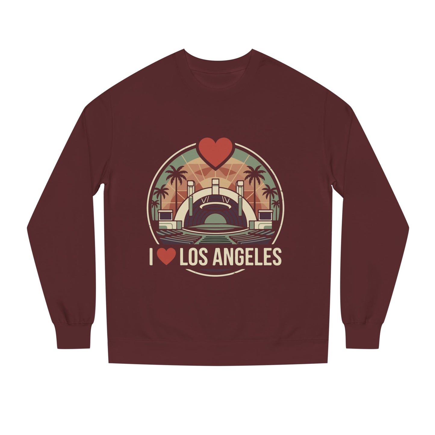 Los Angeles Crewneck Sweatshirt – I  Los Angeles Retro Cityscape