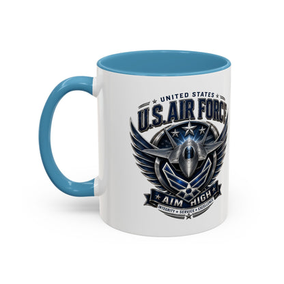 U.S. Air Force Aim High Accent Coffee Mug (11/15oz)