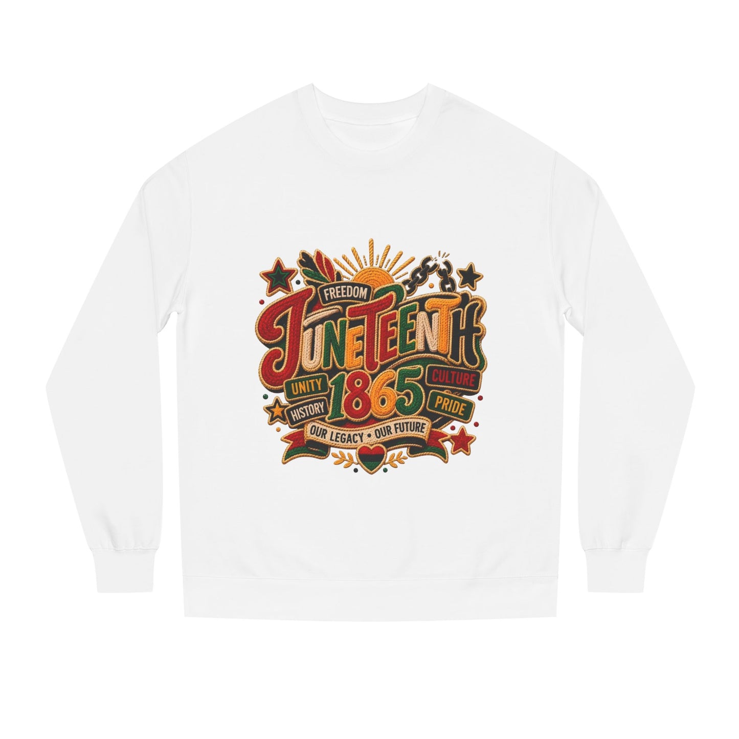 Juneteenth 1865 Sweatshirt — Unity, Freedom & Pride Crewneck