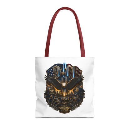 9/11 Memorial Eagle Tote Bag – Never Forget Tribute Tote