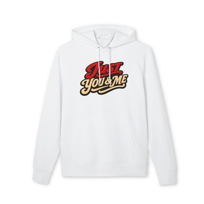 Just You & Me Hoodie — Retro Script Couples Pullover