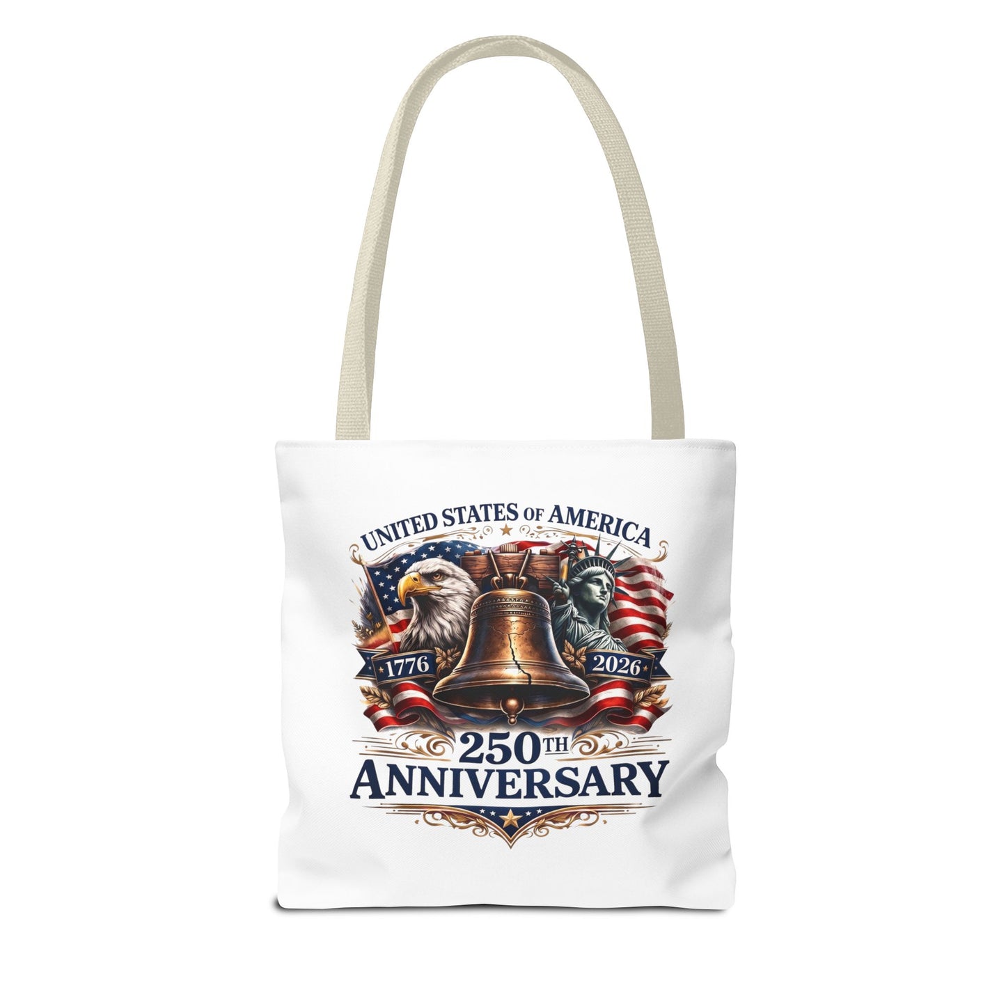 Anniversary Tote Bag — "United States of America 250th Anniversary" Liberty Bell Design
