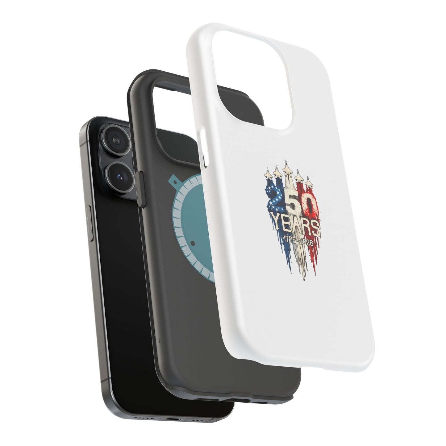 50 Years Patriotic iPhone Case — American Flag Anniversary Magnetic Impact-Resistant Case