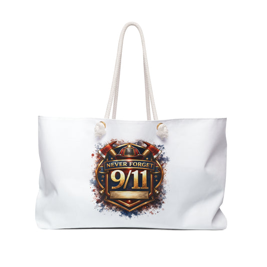 9/11 Never Forget Weekender Bag — Memorial Travel Tote