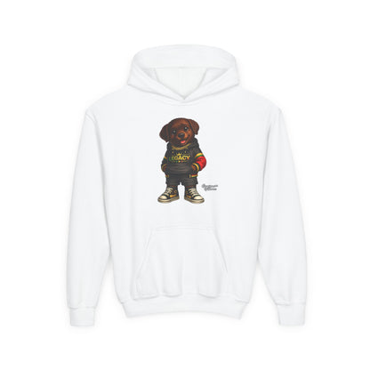 Youth Hoodie — 'Legacy' Streetwear Puppy Graphic Sweatshirt