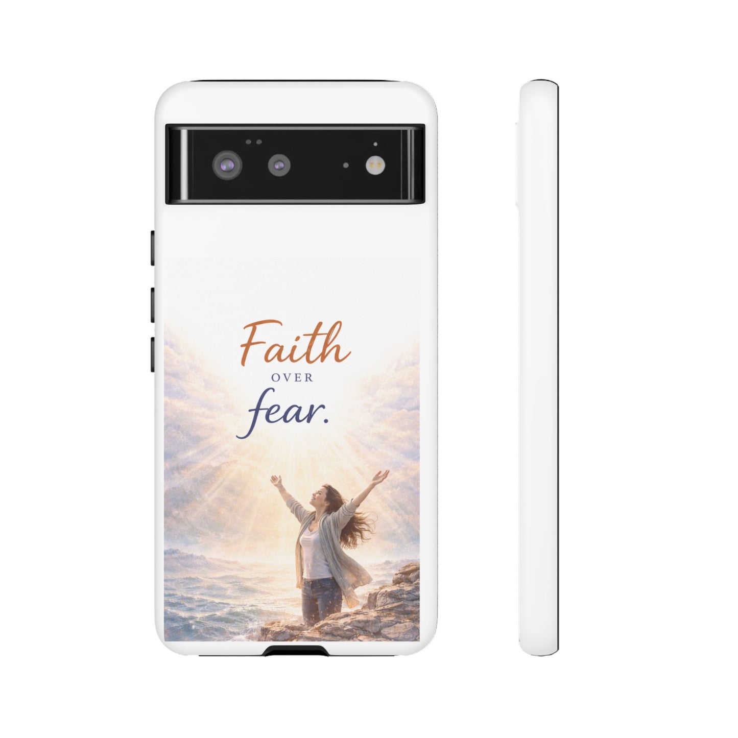 Faith Over Fear Phone Case — Inspirational Christian iPhone Cover