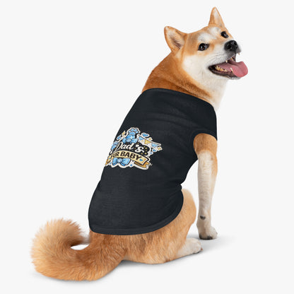 Pet Tank Top — “Dad’s Fur Baby” Cute Paw-Print Dog/Cat Shirt for Father’s Day & Pet Parents