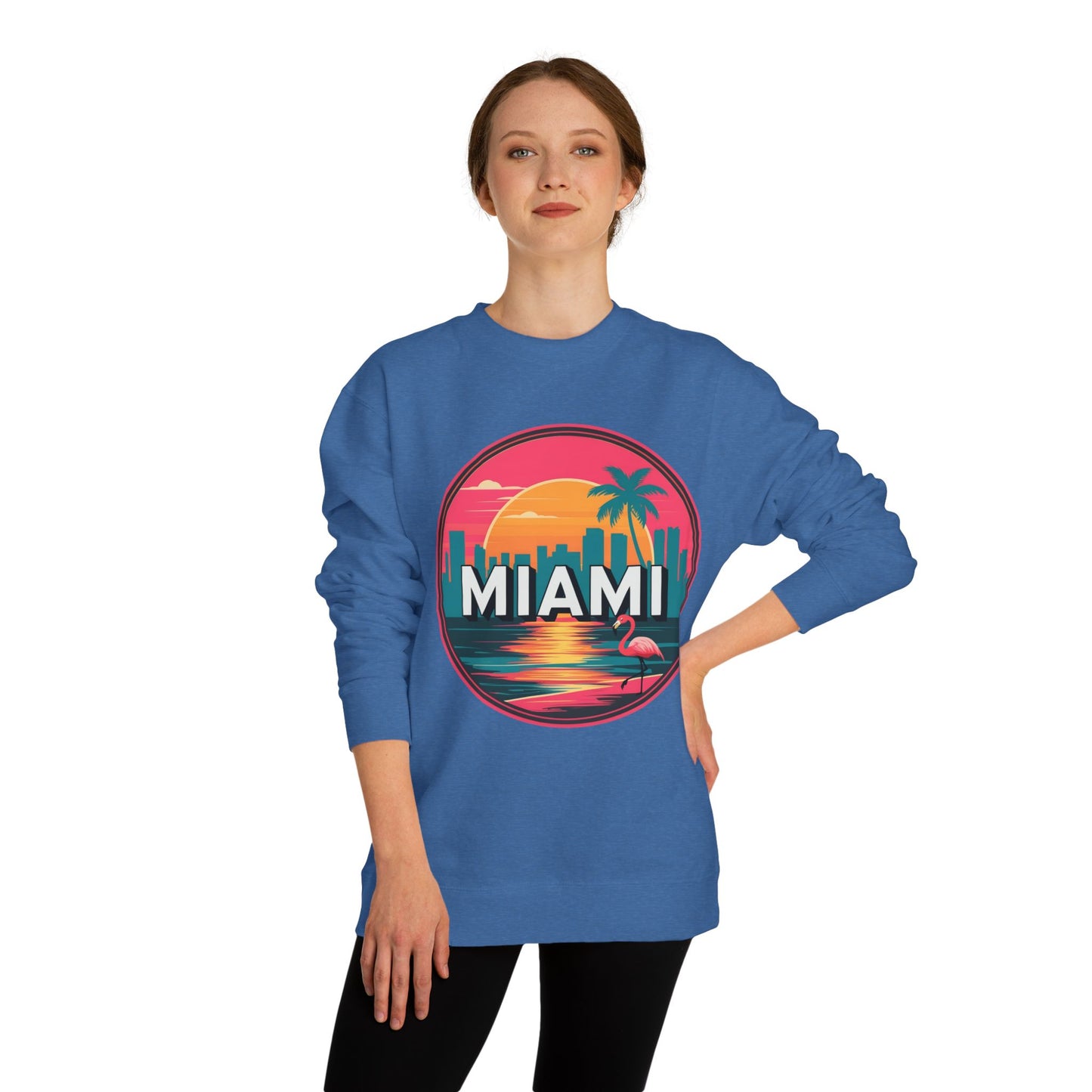 Miami Sunset Crewneck Sweatshirt