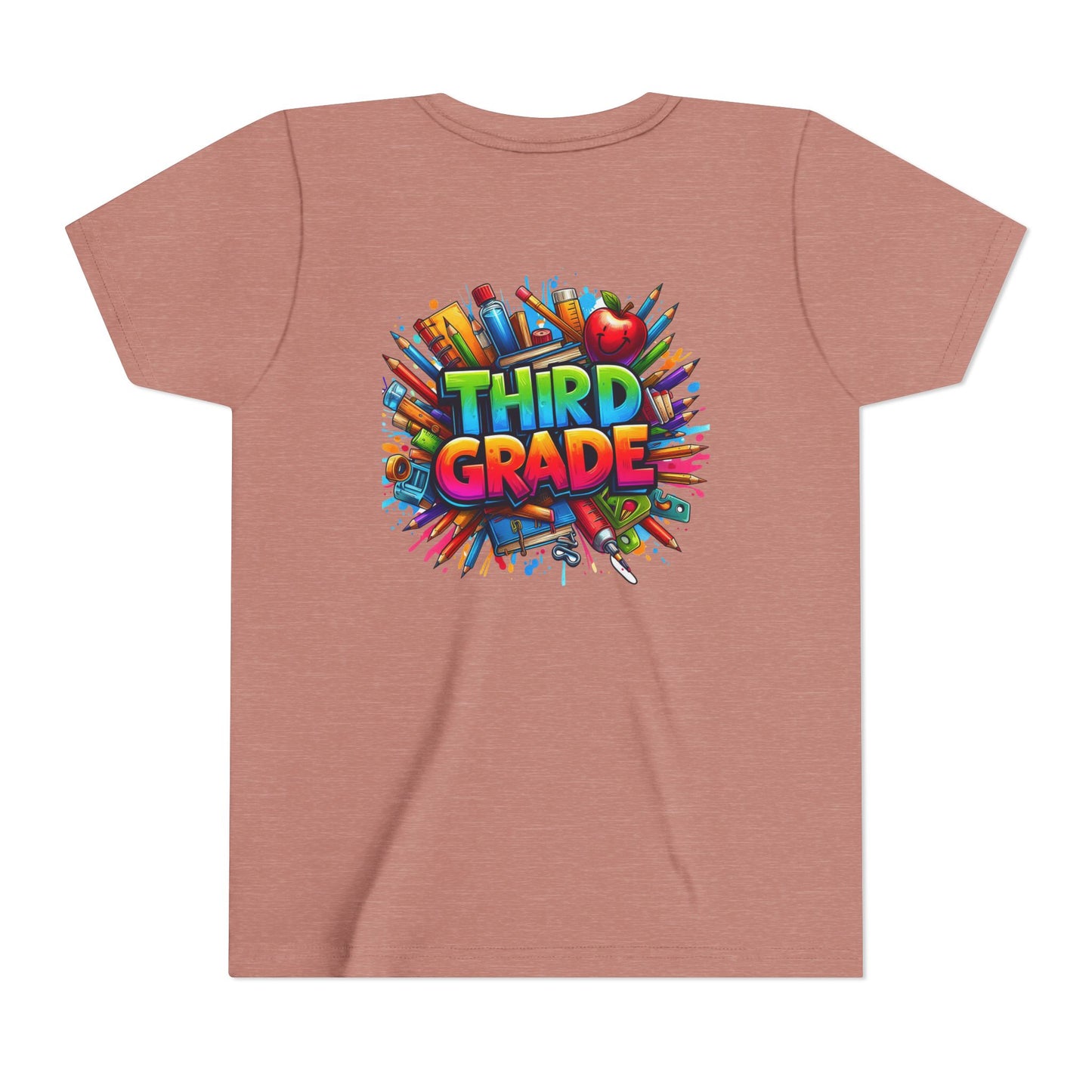 Third Grade Kids' T-Shirt – Colorful School Supplies Back-to-School Tee
