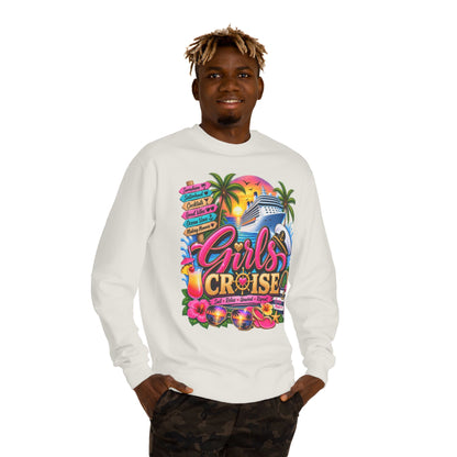 Girls Cruise Sweatshirt — Tropical Bachelorette/Group Vacation Crewneck