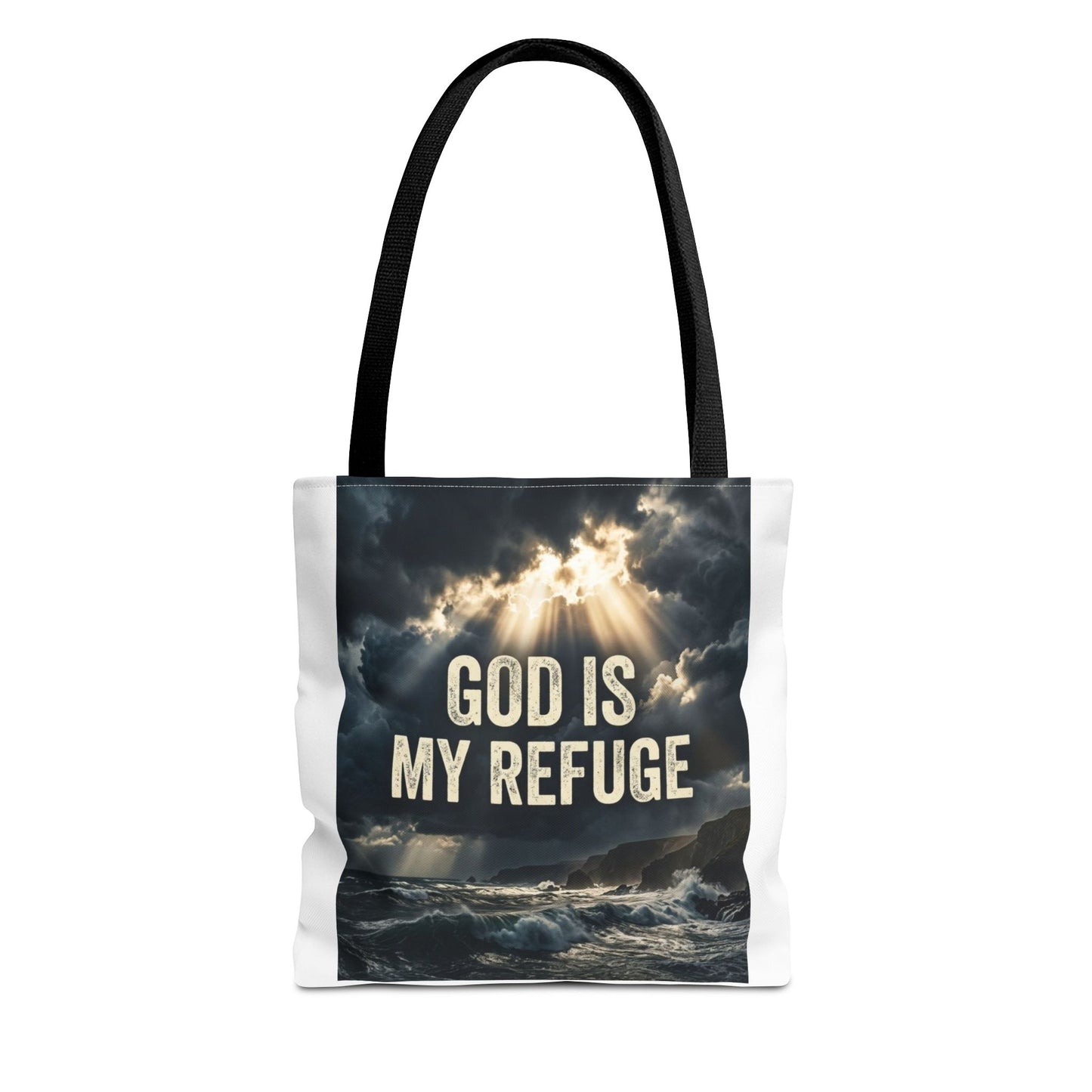 "God Is My Refuge" Tote Bag